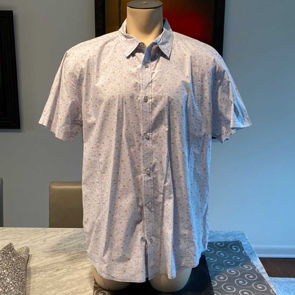 PrAna Extra Large Casual Botton Down Shirt Floral Print